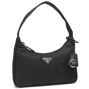 Prada Shoulder Bag Reedition Renylon Mini Bag Triangle Logo Black